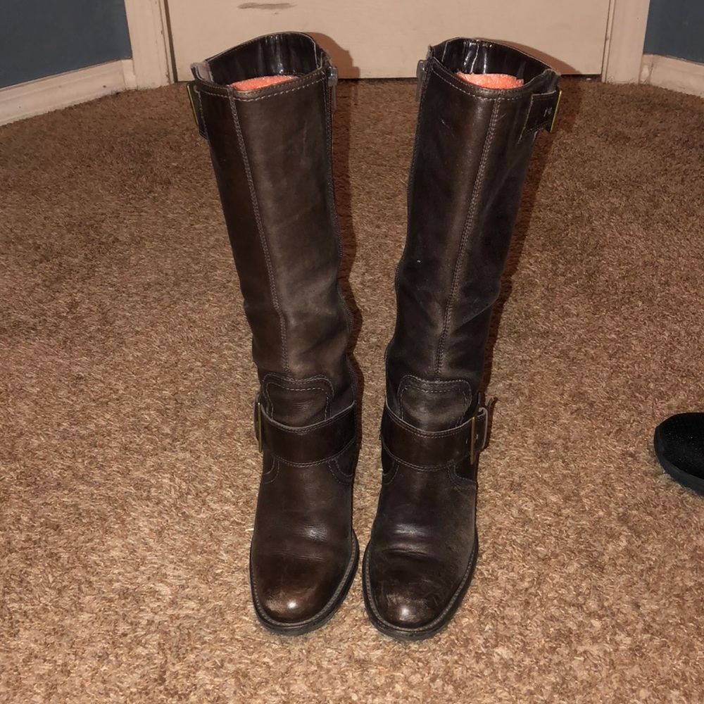 Brown Leather Boots size 7 1/2